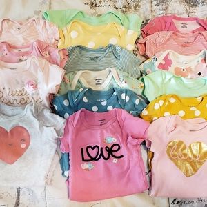 Gerber Baby Onesies 0-3 months